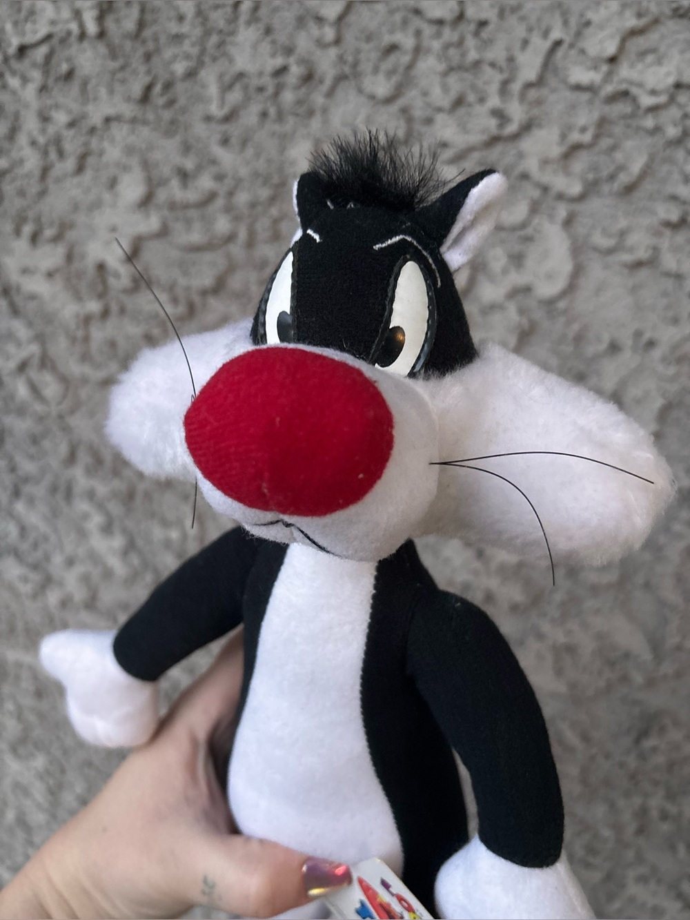Vintage 1995 Looney Tunes Sylvester the Cat Plush Toy w/ Tag, Ace Novelty